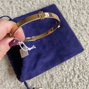 Tory Burch Gold Logo Bangle